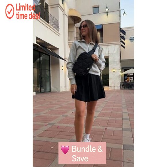 Quilted Puffer Sling Bag, Lightweight Crossbody Purse for Travel & Daily Use - Picture 3 of 8